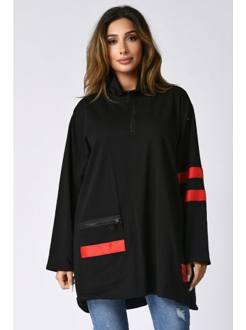 Plus Size Company Sweatshirt "Houston" zwart