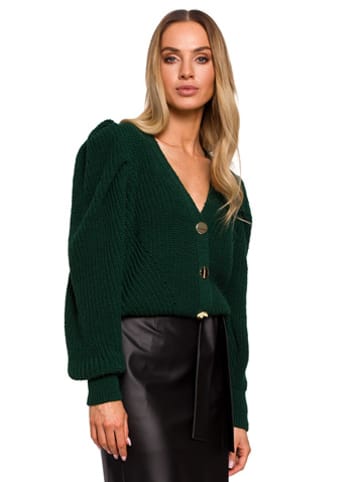 made of emotion Cardigan in Dunkelgrün