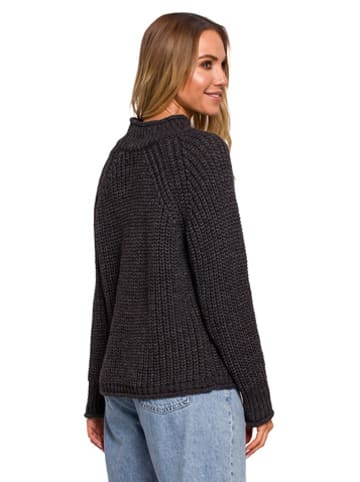 made of emotion Sweter w kolorze antracytowym