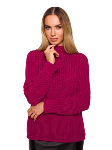 made of emotion Sweter w kolorze różowym