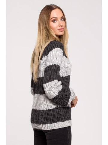 made of emotion Sweter w kolorze szaro-antracytowym