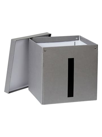 STORE IT Aufbewahrungskiste "I" in Grau - (B)30 x (H)30 x (T)30 cm