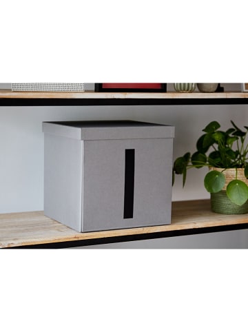 STORE IT Aufbewahrungskiste "I" in Grau - (B)30 x (H)30 x (T)30 cm
