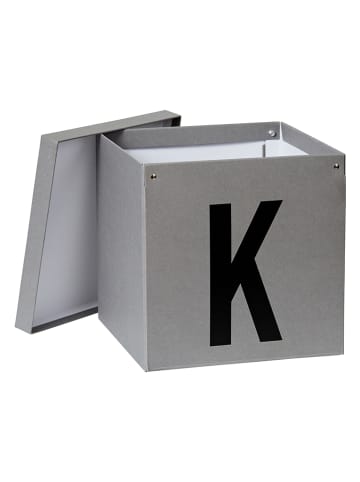STORE IT Aufbewahrungskiste "K" in Grau - (B)30 x (H)30 x (T)30 cm