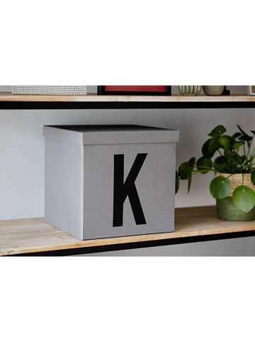 STORE IT Opbergkist "K" grijs - (B)30 x (H)30 x (D)30 cm