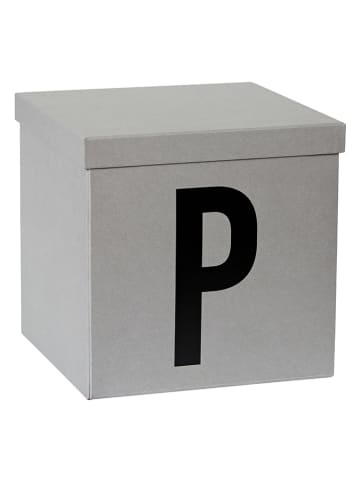 STORE IT Opbergkist "P" grijs - (B)30 x (H)30 x (D)30 cm