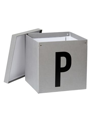 STORE IT Opbergkist "P" grijs - (B)30 x (H)30 x (D)30 cm