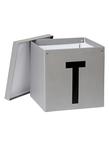 STORE IT Opbergkist "T" grijs - (B)30 x (H)30 x (D)30 cm