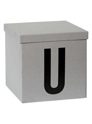 STORE IT Skrzynia "U" w kolorze szarym do przechowywania - 30 x 30 x 30 cm