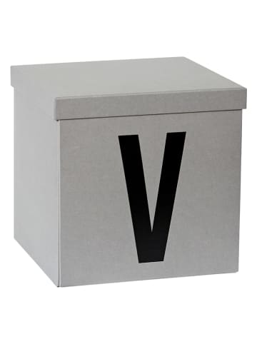 STORE IT Skrzynia "V" w kolorze szarym do przechowywania - 30 x 30 x 30 cm