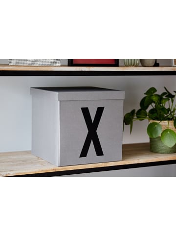 STORE IT Aufbewahrungskiste "X" in Grau - (B)30 x (H)30 x (T)30 cm