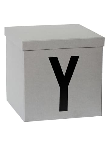 STORE IT Aufbewahrungskiste "Y" in Grau - (B)30 x (H)30 x (T)30 cm
