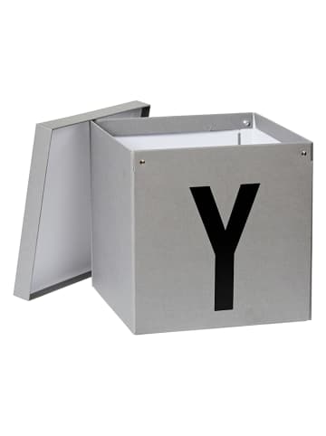 STORE IT Opbergkist "Y" grijs - (B)30 x (H)30 x (D)30 cm