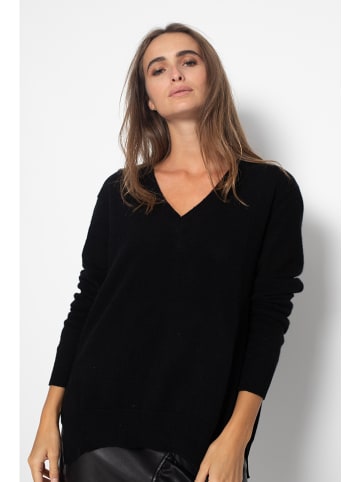 Just Cashmere Kaszmirowy sweter "Opal" w kolorze czarnym