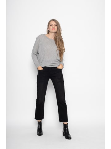 Just Cashmere Kaszmirowy sweter "Rebecca" w kolorze jasnoszarym