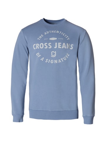 Cross Jeans Bluza w kolorze błękitnym
