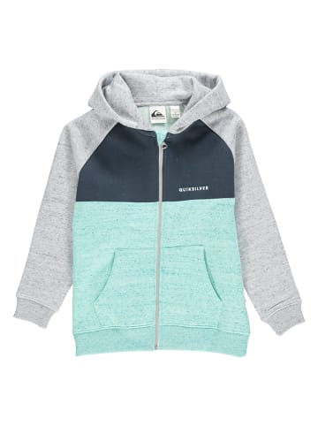 Quicksilver Sweatvest grijs/mintgroen