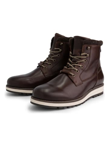 DENBROECK Leder-Boots "Fer St." in Braun