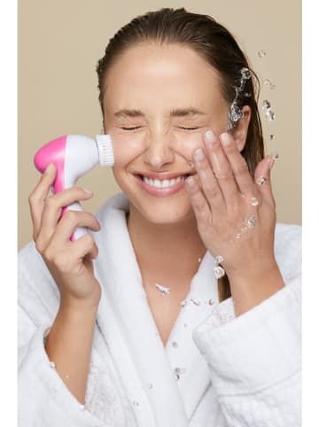 Paloma Beauties Szczoteczka w kolorze biało-różowym do oczyszczania twarzy