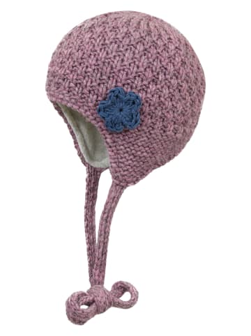 Döll Gebreide muts oudroze/paars