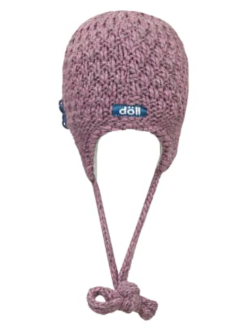 Döll Gebreide muts oudroze/paars