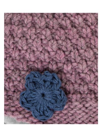 Döll Gebreide muts oudroze/paars