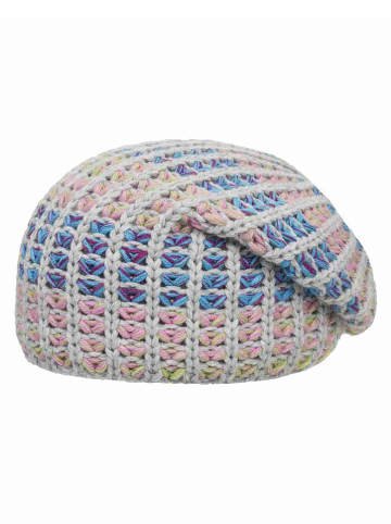 Döll Beanie grijs/blauw/lichtroze