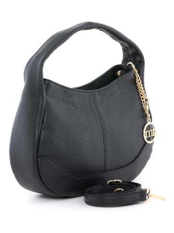 Mia Tomazzi Leren handtas "Pismonte" zwart - (B)29 x (H)19 x (D)7 cm