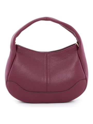 Mia Tomazzi Leder-Henkeltasche "Pismonte" in Bordeaux - (B)29 x (H)19 x (T)7 cm