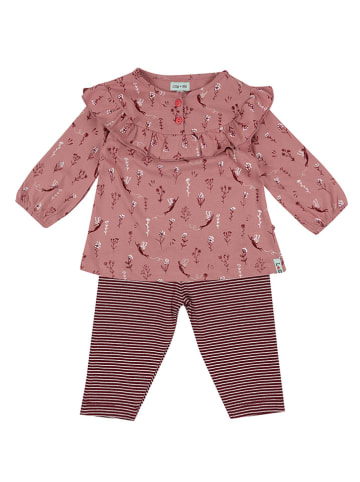 Lilly and Sid 2tlg. Outfit in Rosa/ Bordeaux