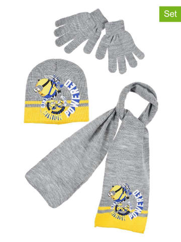 Minions 3tlg. Winteraccessoires-Set "Minions" in Grau