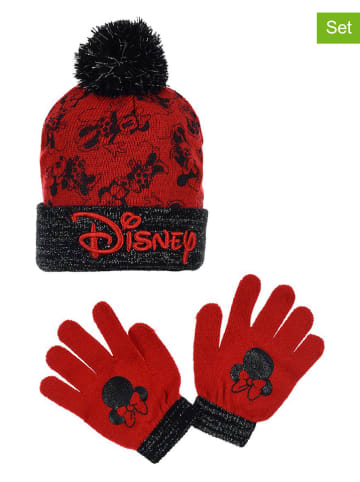 Disney Minnie Mouse 2tlg. Winteraccessoires-Set "Minnie Mouse" in Rot