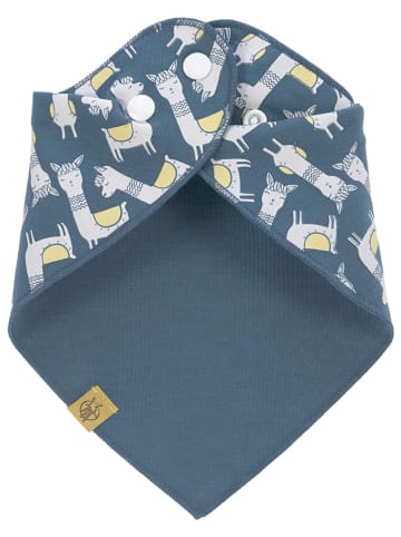 Lässig Dreieckstuch "Glama Lama" in Dunkelblau - (L)32 x (B)19 cm