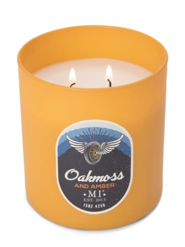 Colonial Candle Duftkerze "Oakmoss & Amber" in Orange - 425 g