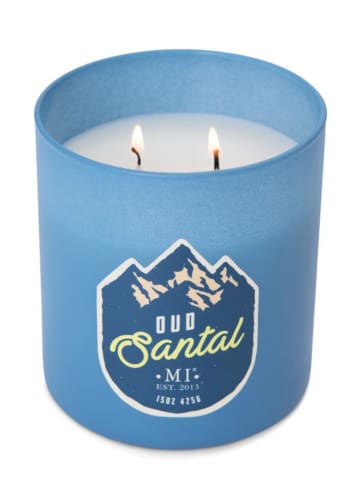 Colonial Candle Geurkaars "Oud Santal" blauw, 425 g