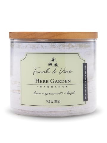Colonial Candle Geurkaars "Herb Garden" wit - 411 g