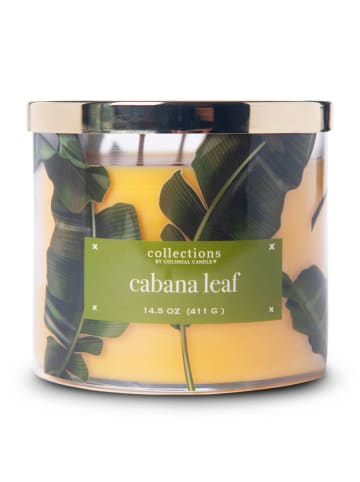 Colonial Candle Geurkaars "Tropic Cabana Leaf geel/groen - 411 g