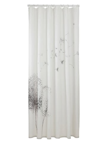 Sealskin Duschvorhang "Flow" in Weiß/ Schwarz - (L)200 x (B)180 cm