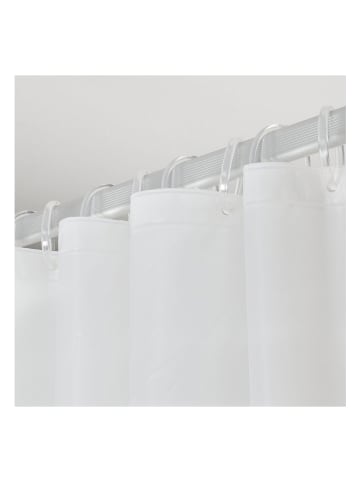 Sealskin Douchegordijn "Zebra" wit/zwart - (L)200 x (B)180 cm