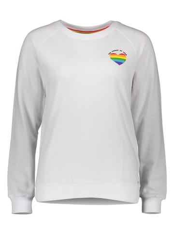 LASCANA Bluza "Rainbow" w kolorze białym
