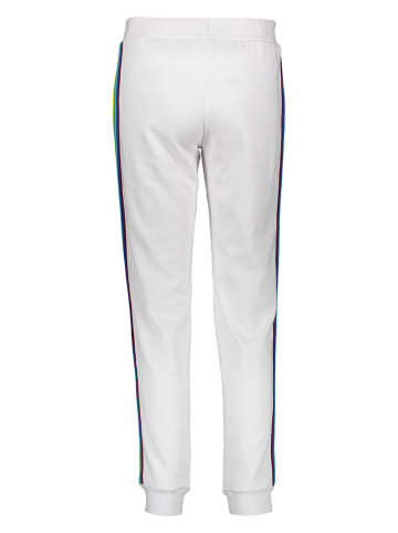 LASCANA Spodnie dresowe "Rainbow" w kolorze białym