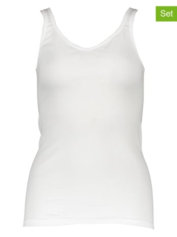 PETITE FLEUR Topy (3 szt.) w kolorze białym