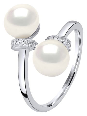 Pearl Addict Silber-Ring mit Perlen