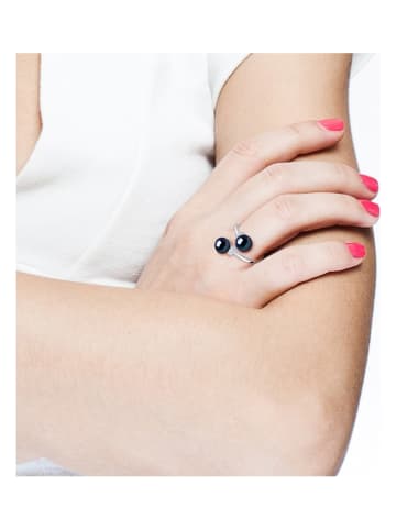 Pearl Addict Silber-Ring mit Perlen