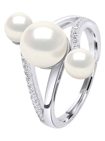 Pearl Addict Silber-Ring mit Perlen