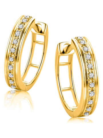 Revoni Gold-Creolen mit Diamanten