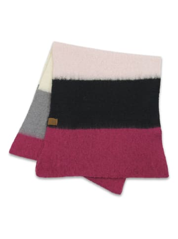 MGO leisure wear Schal "Jet" in Pink/ Schwarz - (L)200 x (B)50 cm