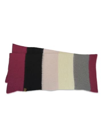 MGO leisure wear Sjaal "Jet" roze/zwart - (L)200 x (B)50 cm