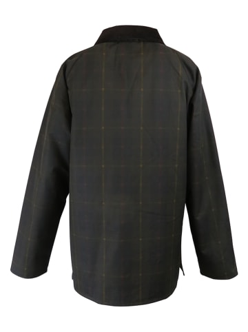 MGO leisure wear Kurtka przejściowa "York" w kolorze szaro-ciemnozielonym