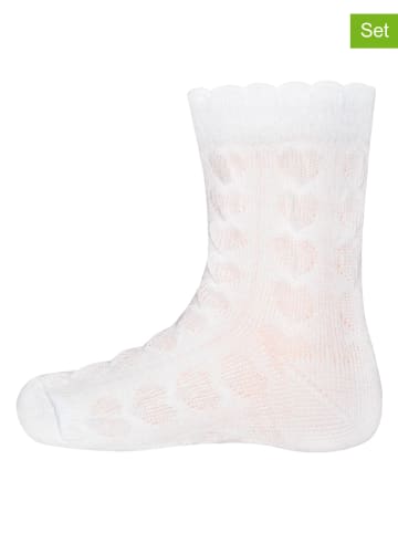 ewers 2-delige set: sokken wit